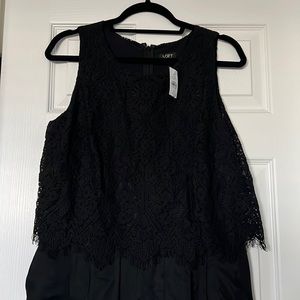 Loft lace accented jumpsuit